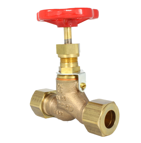 GLOBE VALVE SDNR STRAIGHT BRONZE WITH CUTTING RINGS CRS-RG-N; S  DIN86502 PN 40